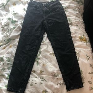 Topshop Black Mom Jeans